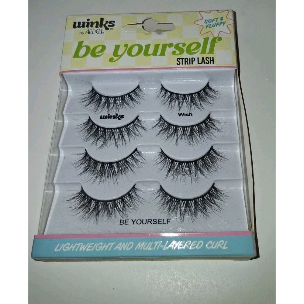 4 Pairs Ardell NATURAL MULTIPACK Winks ,strip Lash False Eyelashes Fake Lashes